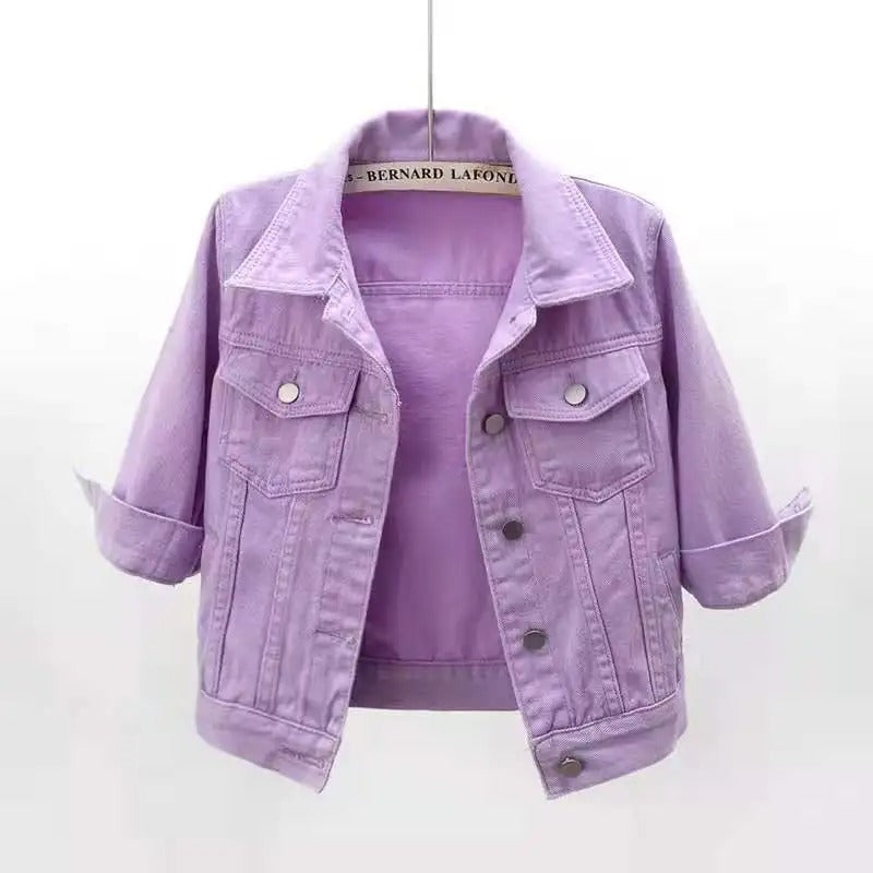 Krohn-e | Damen Jeansjacke mit Klassischer Passform