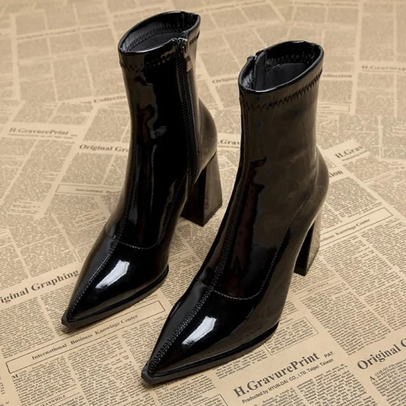 Krohn-e | Winter Plus Samt Spitzenstiefel