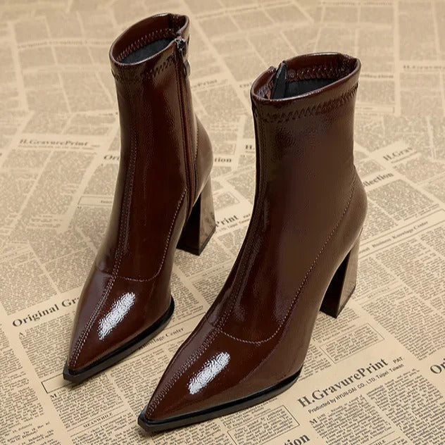 Krohn-e | Winter Plus Samt Spitzenstiefel