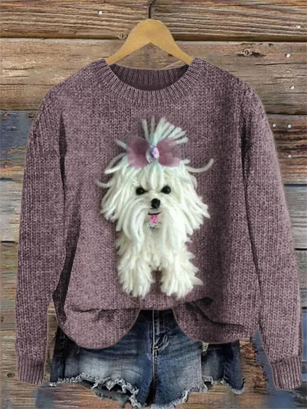 Krohn-e | Bedruckter Pullover für Frauen