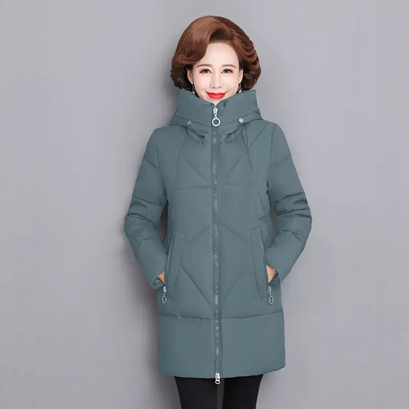 Thrie Damen Winter Daunenjacke: warme Winterjacke