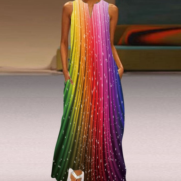 Sommer-Maxikleid Cerea mit floralem Muster