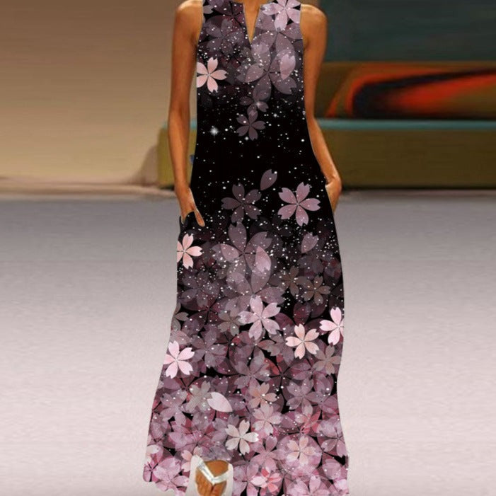 Sommer-Maxikleid Cerea mit floralem Muster