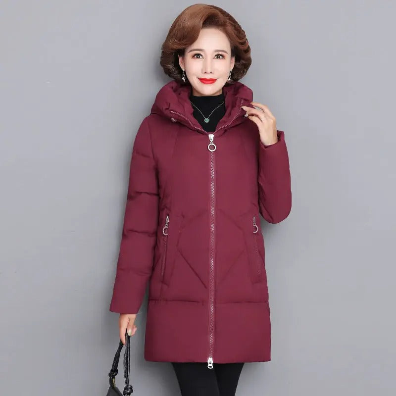 Thrie Damen Winter Daunenjacke: warme Winterjacke