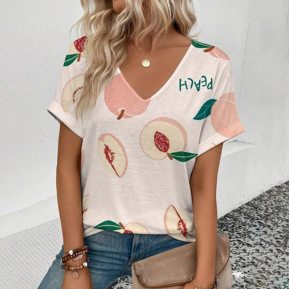 Annabel Fashion Fruit Print T-Shirt