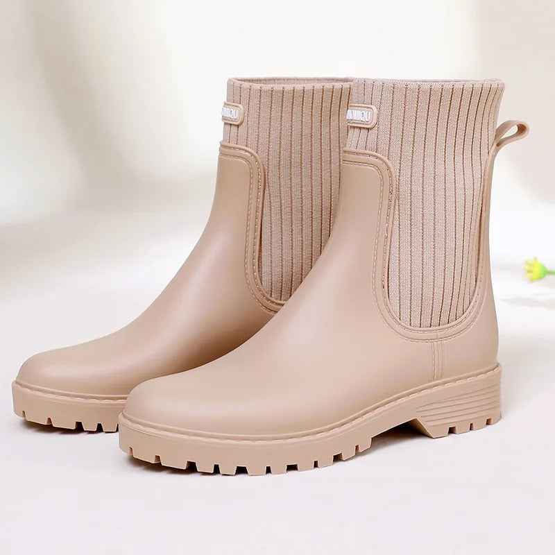 Krohn-e | Stiefeletten Strickbund