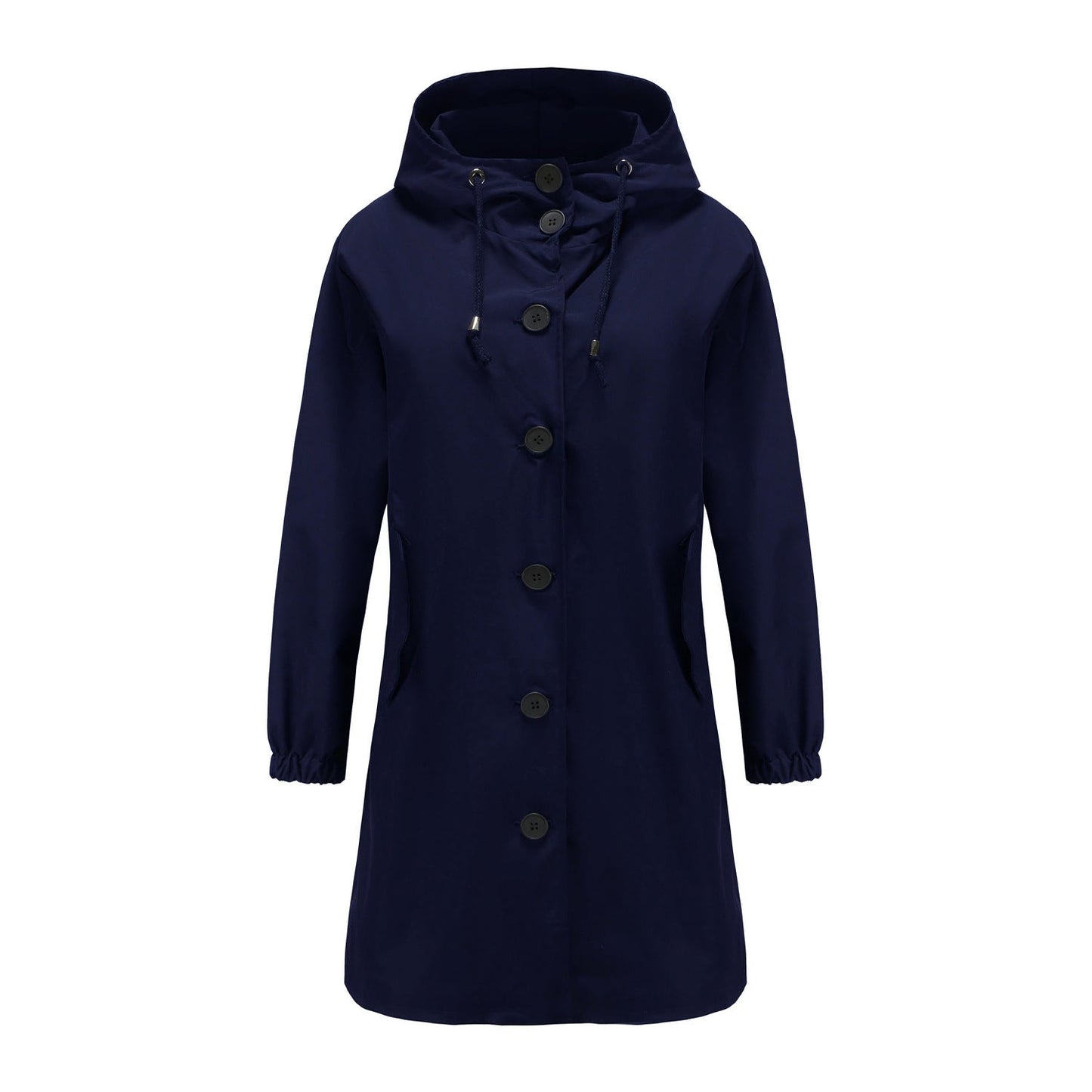 Krohn-e | Klassisch Uni mit Knopfblende für Frauen Ideal für Herbst Winter