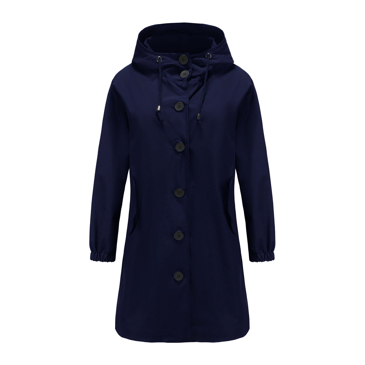 Krohn-e | Klassisch Uni mit Knopfblende für Frauen Ideal für Herbst Winter
