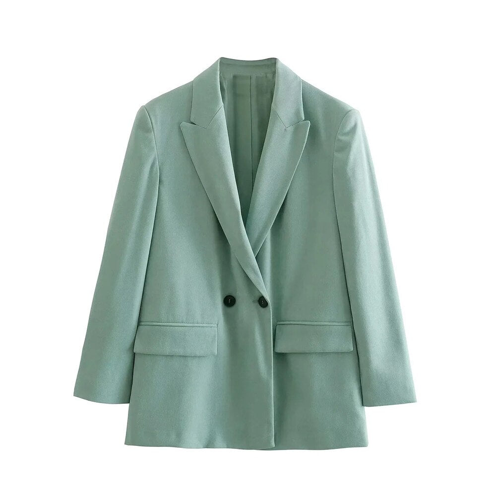 Avelena: bequemer, trendiger, langer Herbstblazer