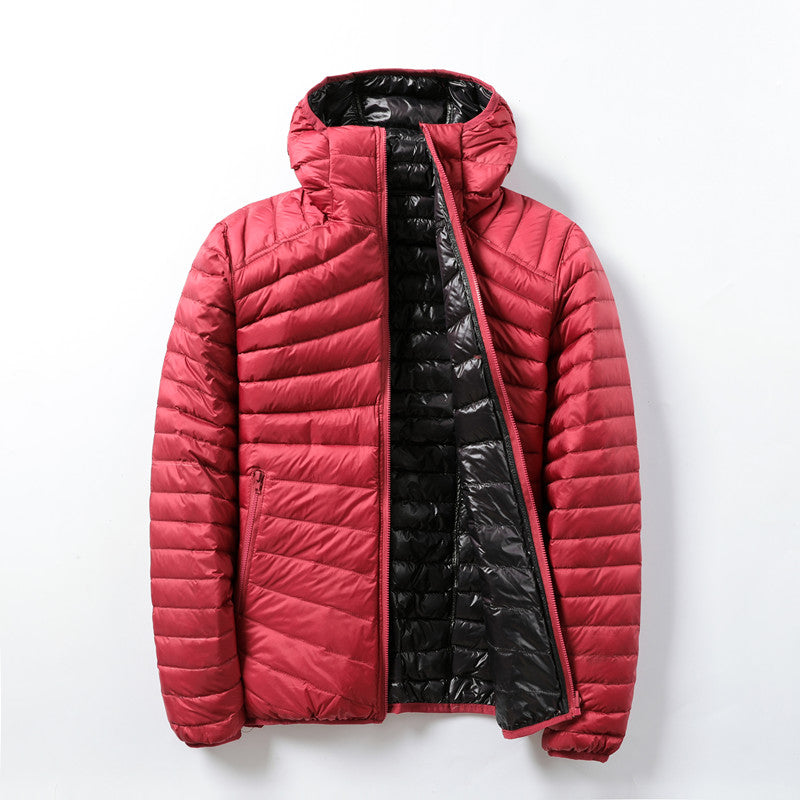 Krohn-e | Leichte Daunenjacke mit Kontrastfutter Polyester Warm und Praktisch