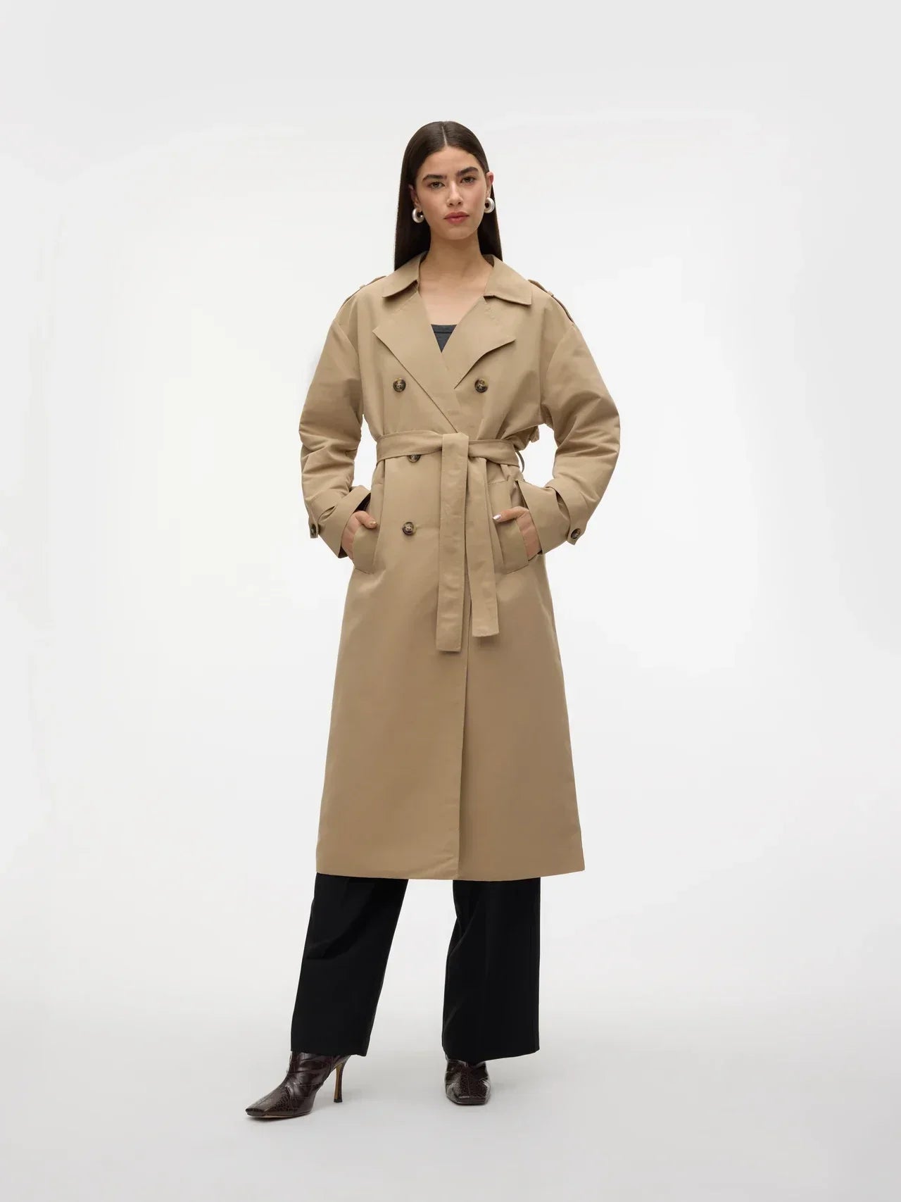 Krohn-e | Trenchcoat Stilvoll und Funktional Ideal für Windige Tage