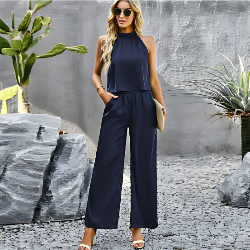 Elegantes Damen-Outfit: Lara Set mit Hose und Halsband