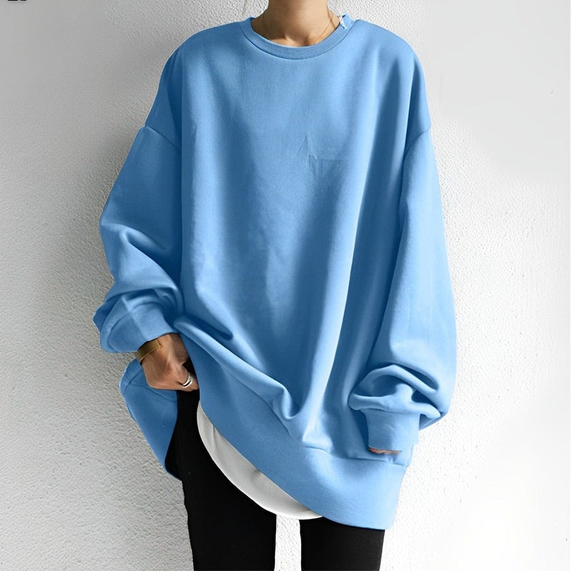 Großer Damenpullover Selina mit langen Ärmeln