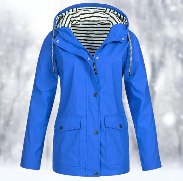Serafina Damenjacke mit Kapuze und Wetterschutz