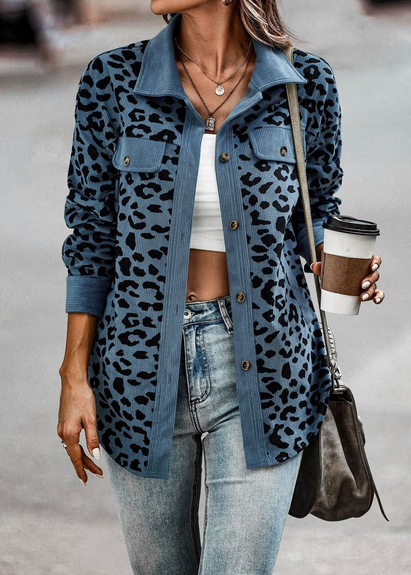 Damenjacke Valeria: modische Jacke im Leoparden-Look