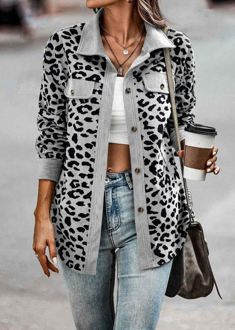 Damenjacke Valeria: modische Jacke im Leoparden-Look