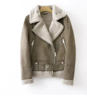 Kurze, elegante Damenjacke mit Fleecefutter – Franziska
