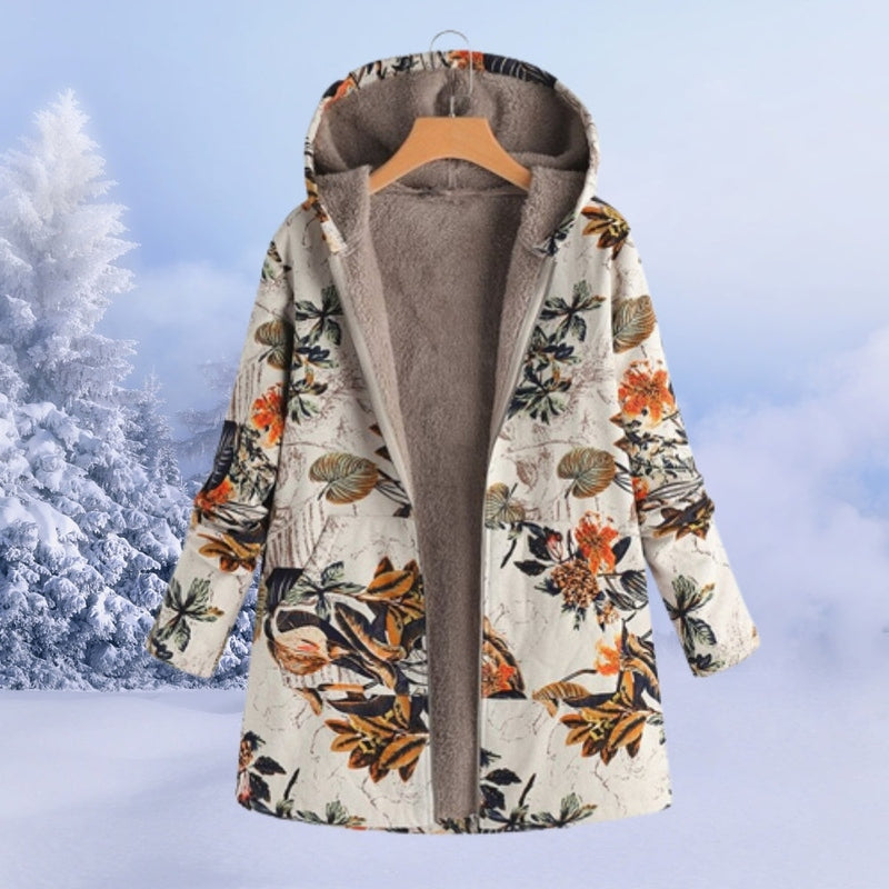 Damenjacke Felicia: warm und floral gemustert