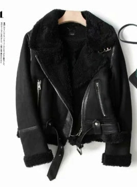 Kurze, elegante Damenjacke mit Fleecefutter – Franziska