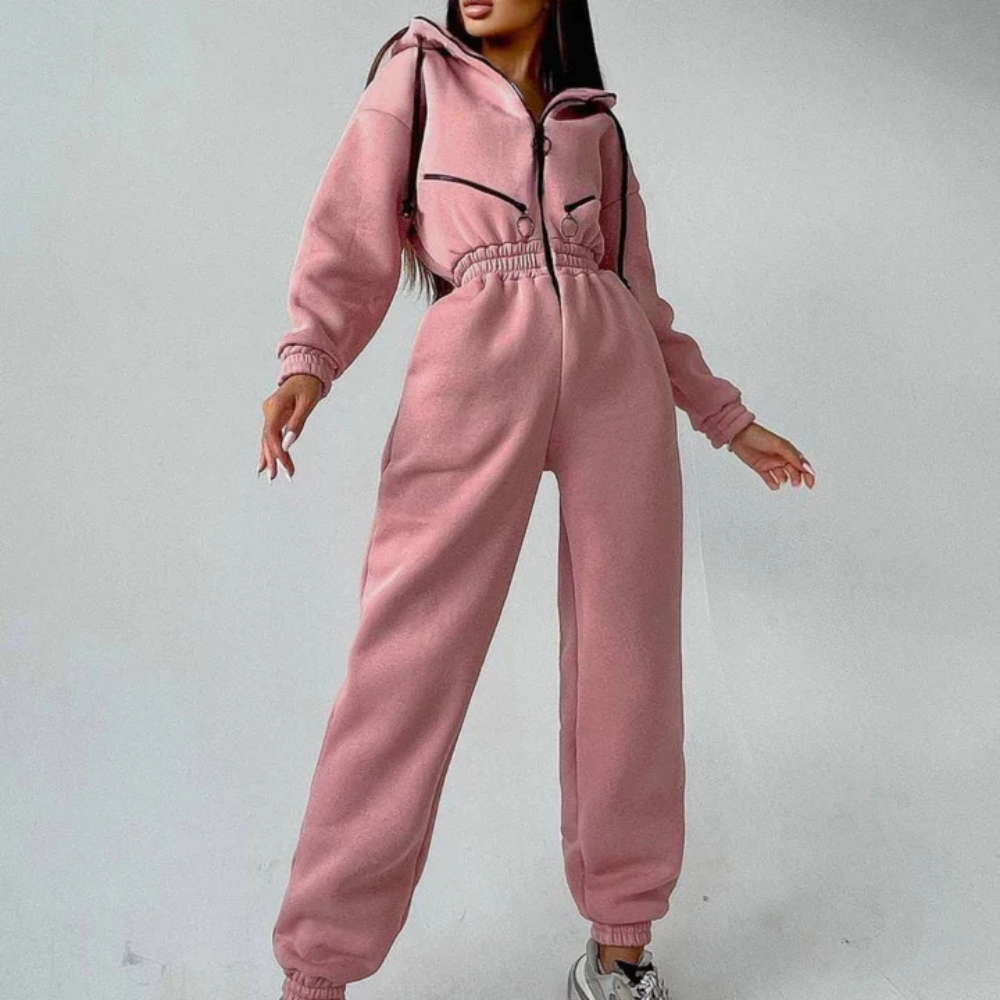 Modischer Damen-Kapuzenoverall von Fudus