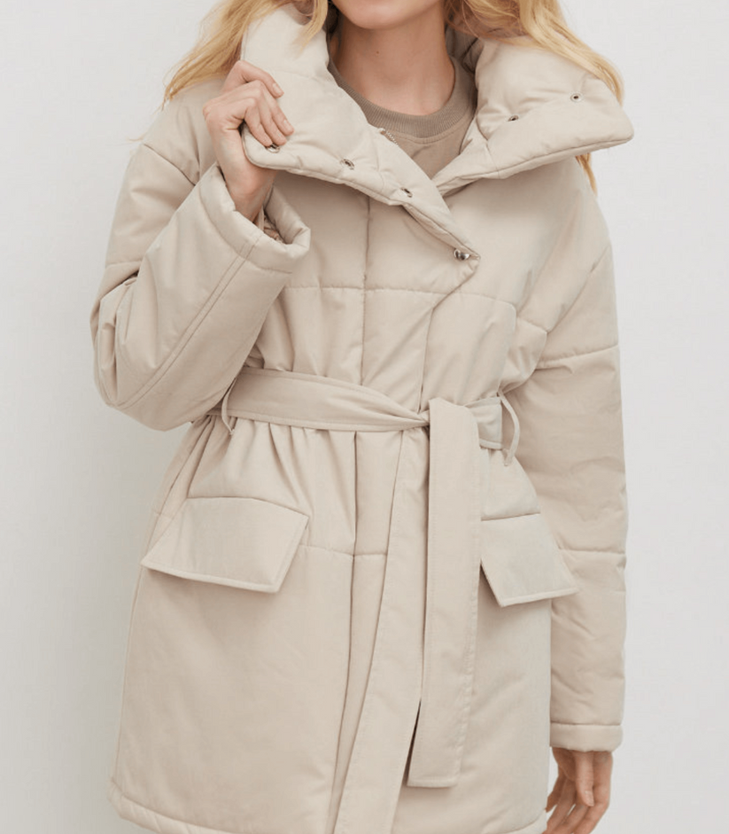 Krohn-e | Puffer-Bürojacke mit Gürtel Zuzanna
