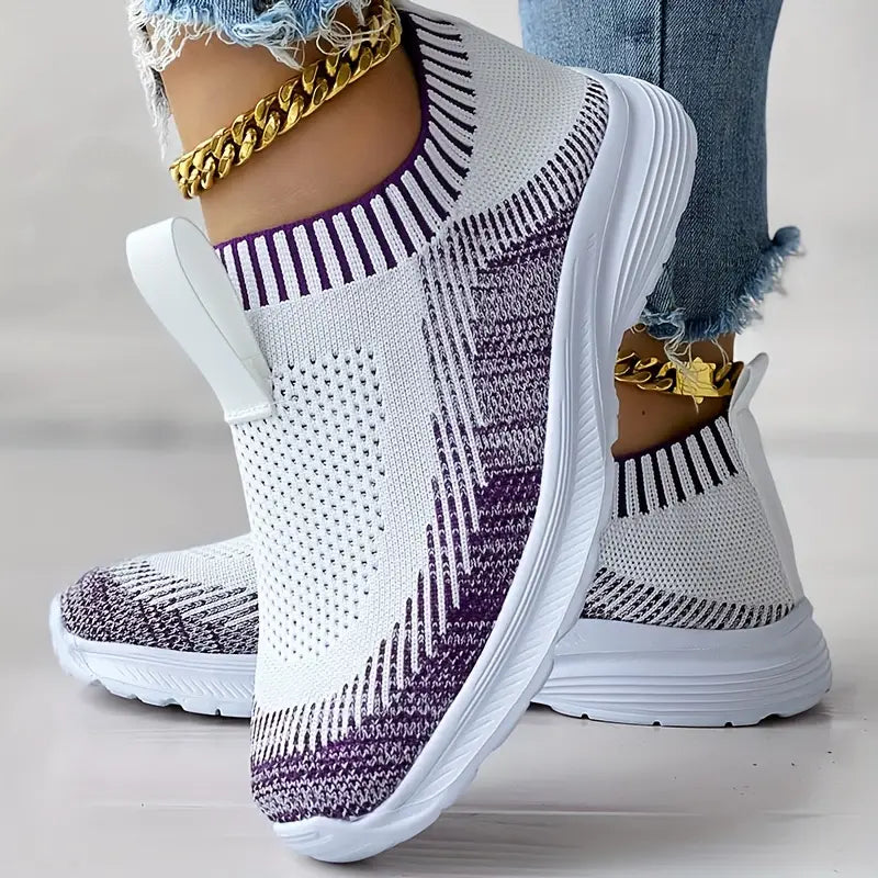 CLAIRE Damen-Strick Sneaker: Stilvolle Casual Schuhe