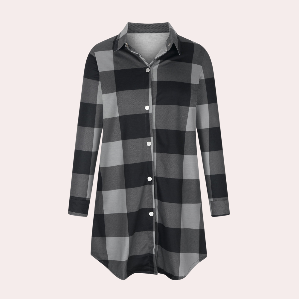 Klassischer Damenmantel im eleganten Karomuster von JENNIFER