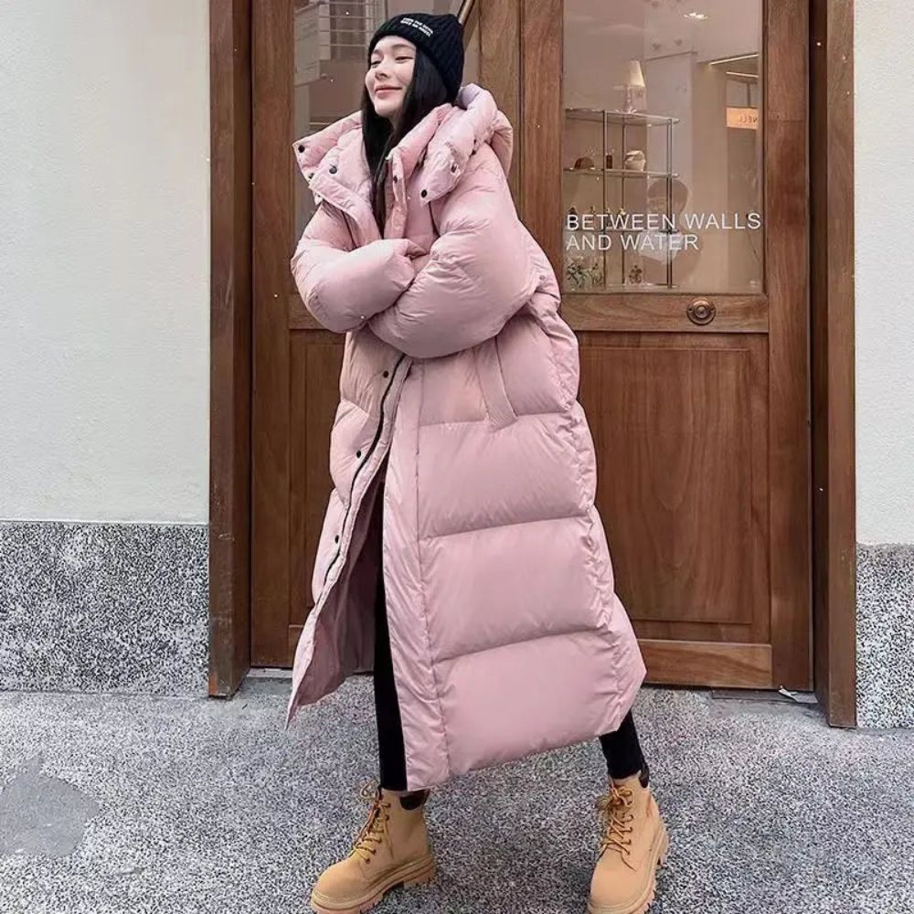 Lang, warmer Daunenmantel für Damen von Jhona
