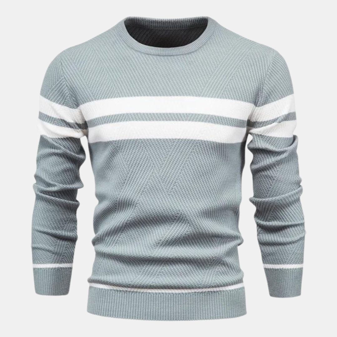 Modern, stylish men's knit sweater - Marius