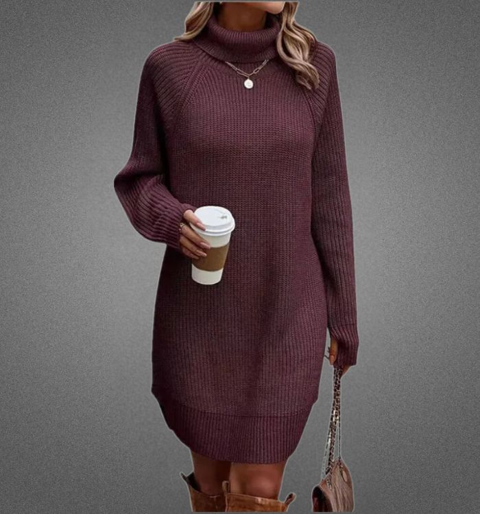 Kuscheliges Pulloverkleid für Damen - Natalina