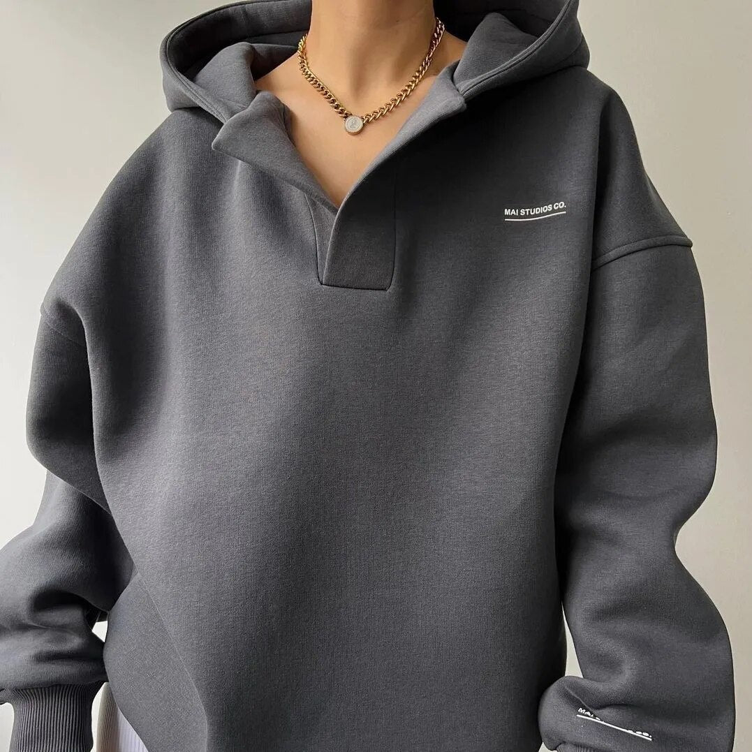 Modischer Kapuzenpullover für Damen - Romilda (weich)