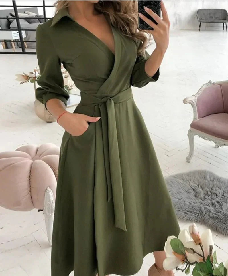 Wiltrudis: Elegantes Wickelkleid für festliche Anlässe