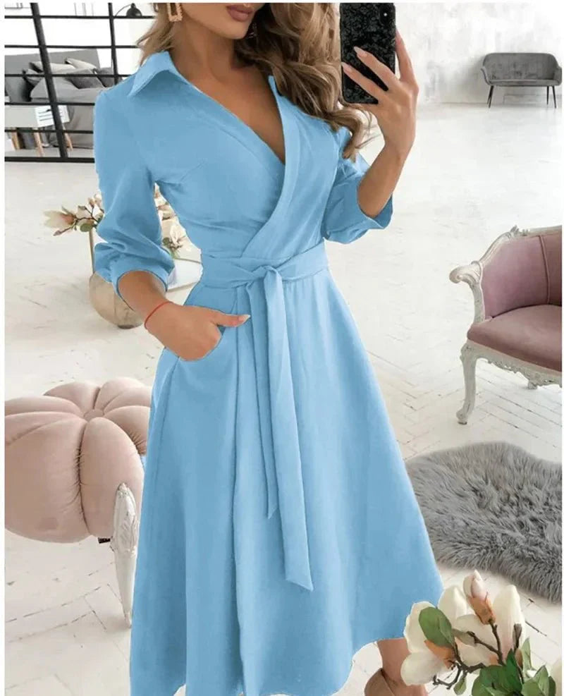Wiltrudis: Elegantes Wickelkleid für festliche Anlässe