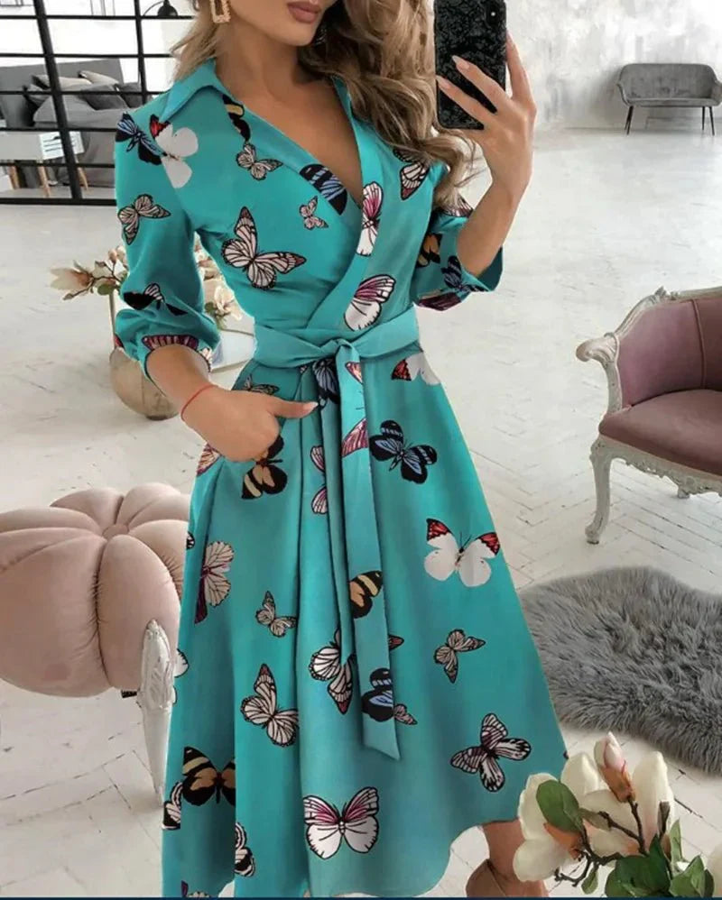 Wiltrudis: Elegantes Wickelkleid für festliche Anlässe