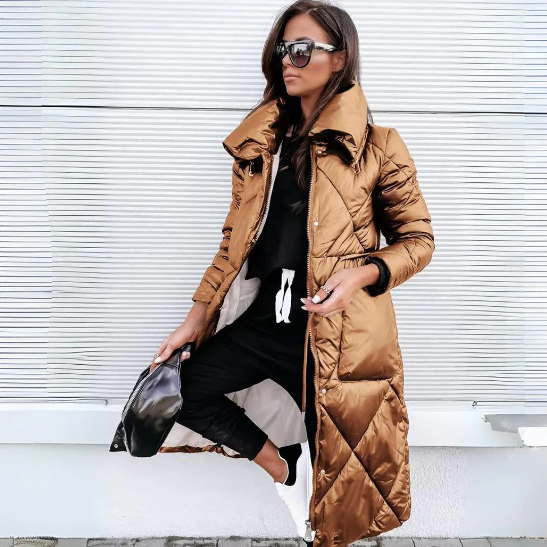 Warme, wind- und wasserdichte Steppjacke Patrizia