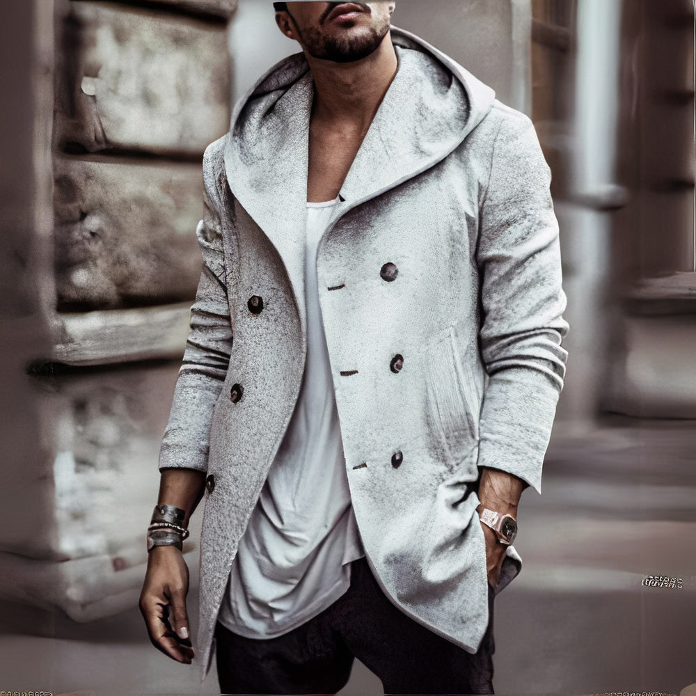 Wolle Herrenmantel Siegmar - winddicht und wärmend