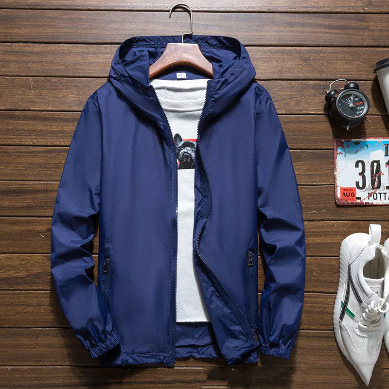 Herren-Windjacke mit Kapuze - Yannic