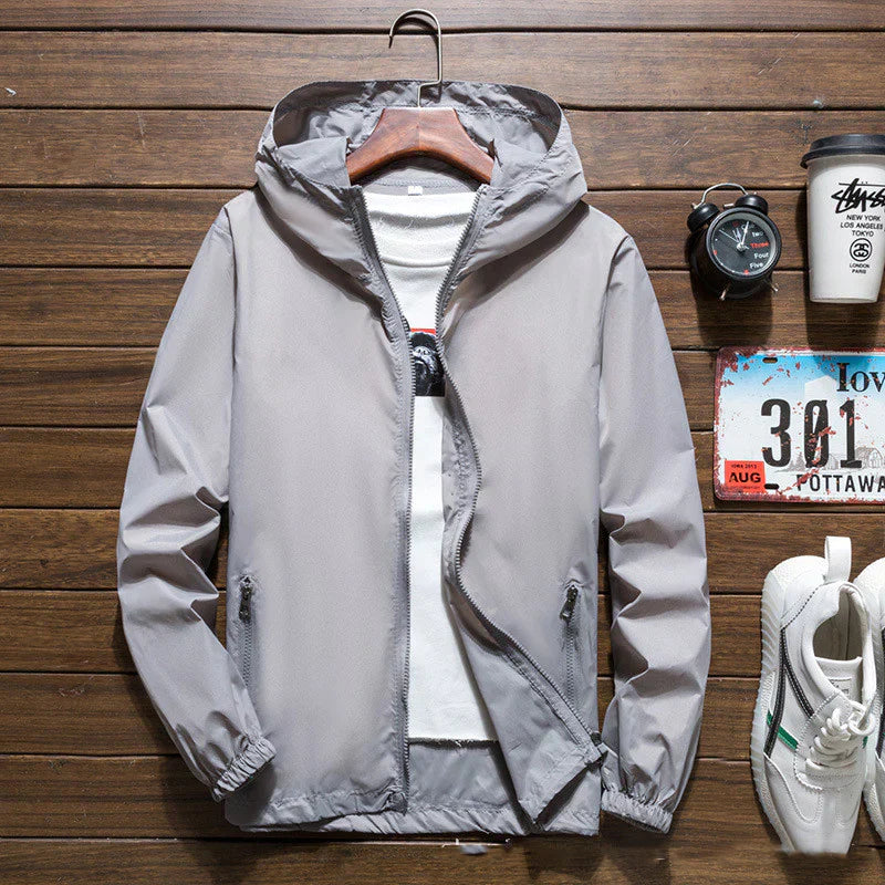 Herren-Windjacke mit Kapuze - Yannic