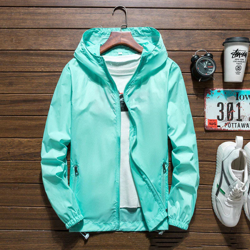 Herren-Windjacke mit Kapuze - Yannic