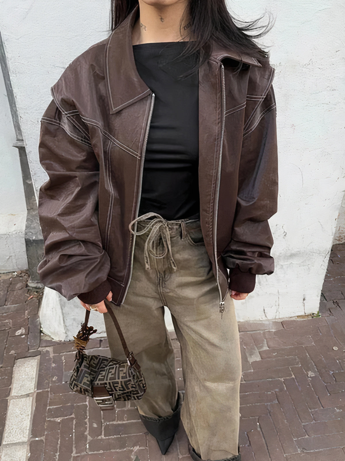 Damen Winter Lederjacke Amalia