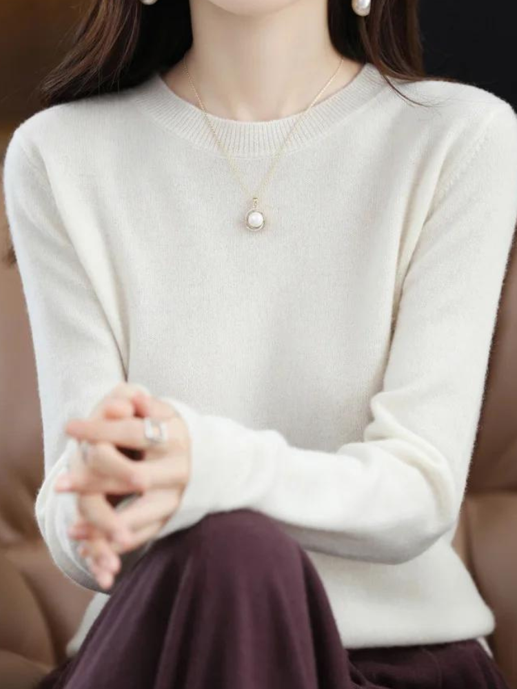 Krohn-e | Pullover - Stylischer weicher Langarm-Strickpullover