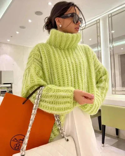 Pullover Alexandra mit flauschigem Rollkragen