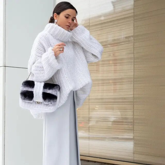 Krohn-e | Weicher, schneebedeckter Pullover