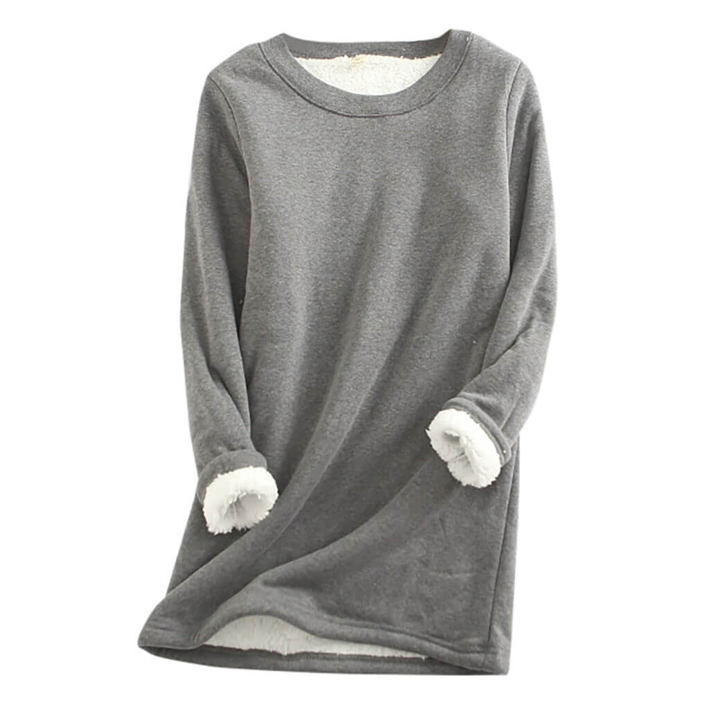 Krohn-e | Weicher Pullover mit Fleece-futter Warm und Bequem Perfekt für Heimeligkeit