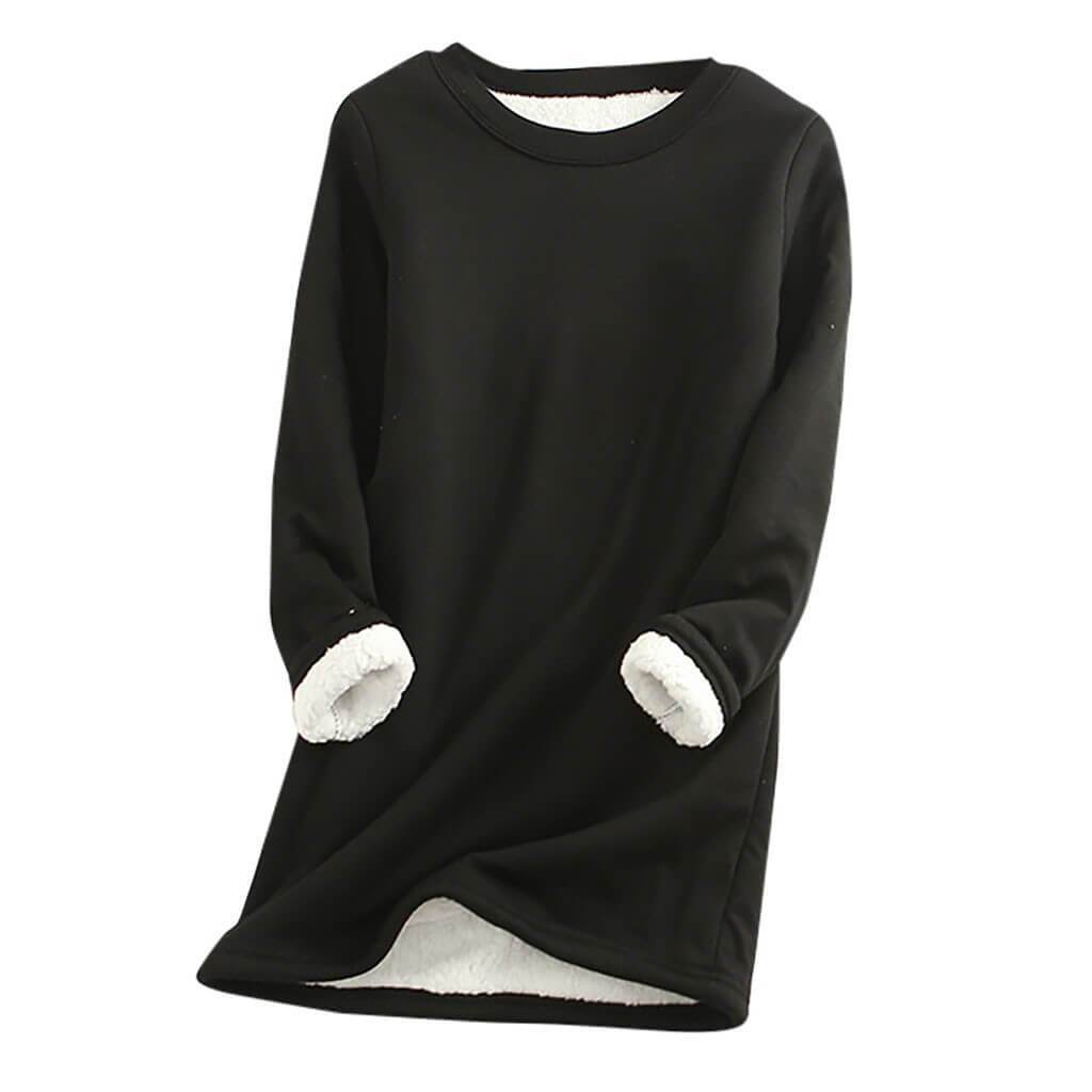 Krohn-e | Weicher Pullover mit Fleece-futter Warm und Bequem Perfekt für Heimeligkeit