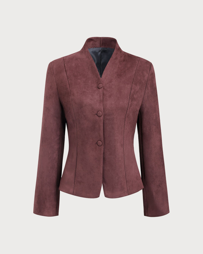 Krohn-e | Tailored Jacket Strukturierter Button up Blazer