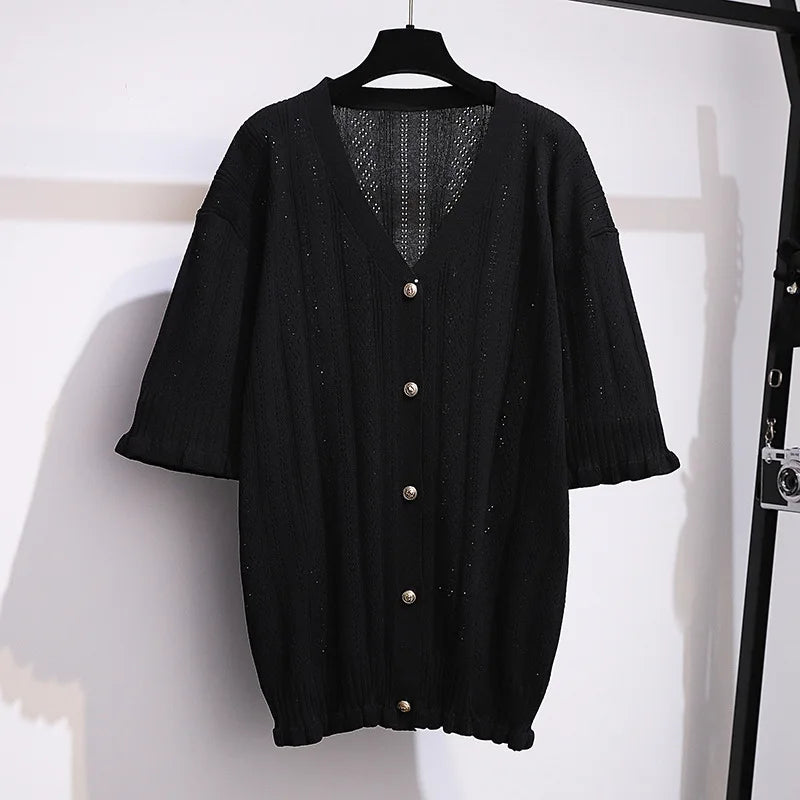 Fudus Designer Knit Button-Down Shirts, Sizes 4-9XL