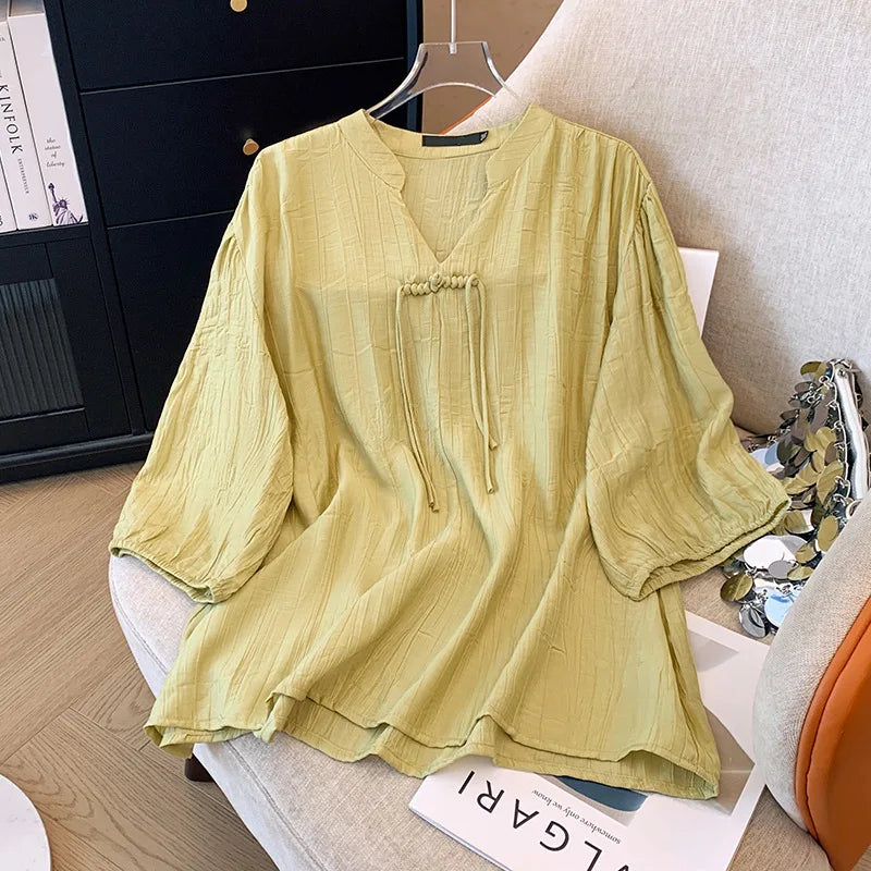 Stylish Designer Blouses & Tops from Fudus, Sizes 5-9XL, V-Neck