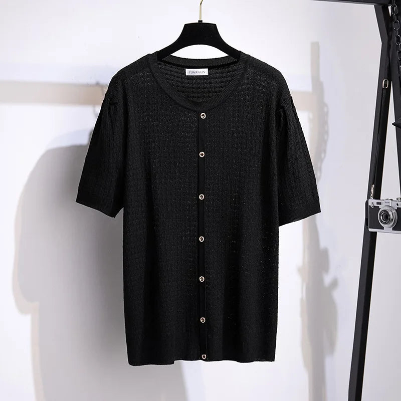 Stylish Fudus Knit Blouse & T-Shirt (Sizes 4-9XL)