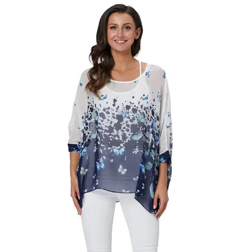 Modisches Designer-Chiffon-Oberteil & bedruckte T-Shirts von Fudus (Größen 4-6XL)
